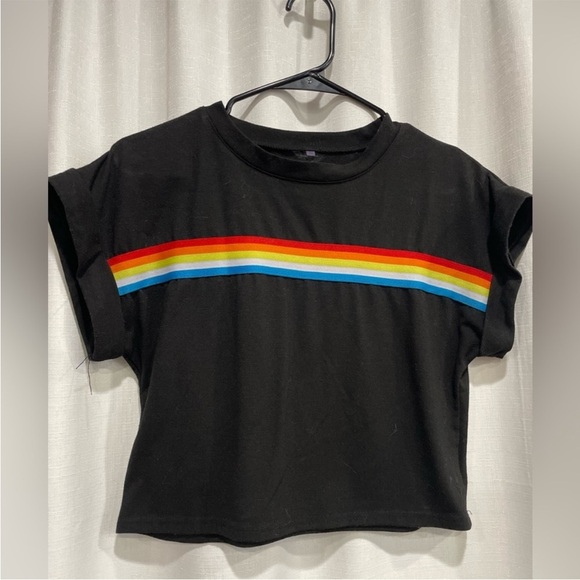 Tops - Black Rainbow Shirt